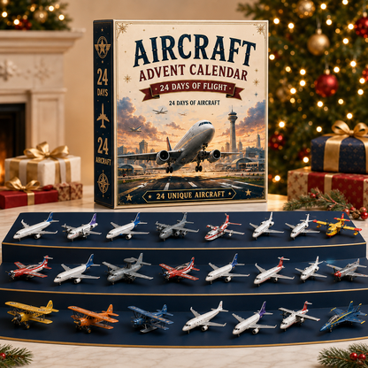 🎄Last Day 49% OFF – ✈️ Aircraft Advent Calendar 2026 | 24 Days of Flight with 24 Unique Miniature Airplanes, Jets & Aviation Collectibles 🎄🎁