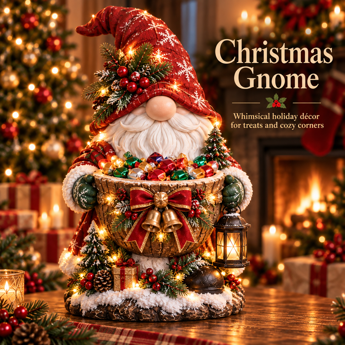 ✨Last Day 50% OFF✨ Lighted Christmas Candy Bowl Collection – 5 Festive Holiday Designs