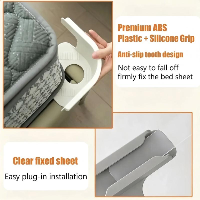 4 Pack Anti Slip Bed Sheet Holder Clips for Mattress Corners
