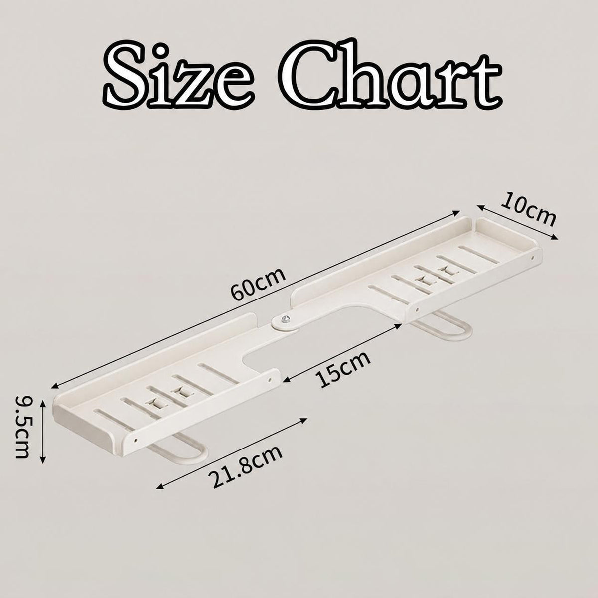 Foldable Steel Over-Sink Shelf Organizer, No-Drill Adjustable Storage Rack ✅