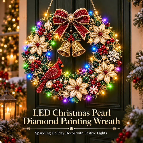 🎄💎 Sparkle & Glow Christmas Craft Art – LED Beaded Holiday Display Kit