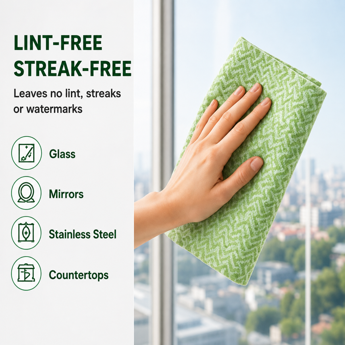 Reusable Kitchen Cleaning Cloths – 20-Piece Tear-Off Roll