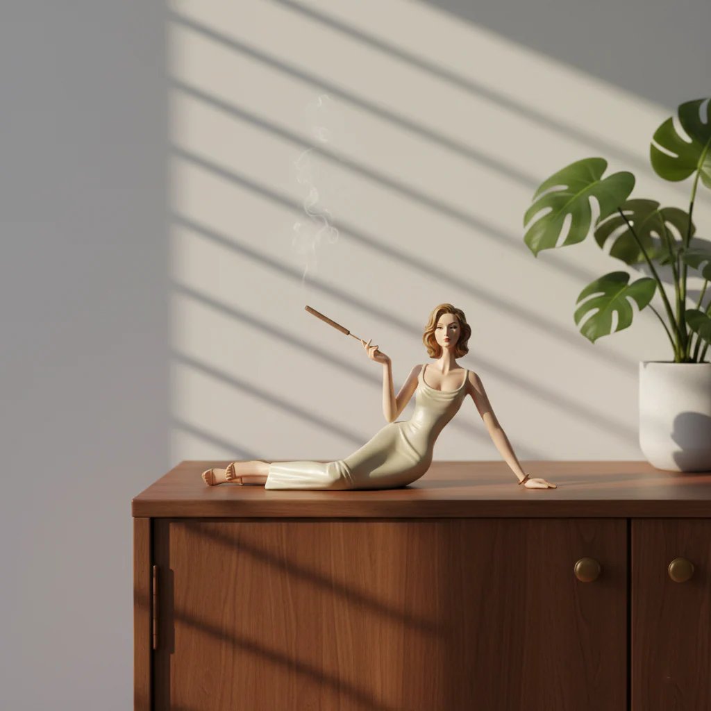 Handcrafted Ceramic Aroma Statue – Where Sculpture Meets Serenity