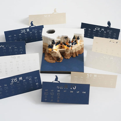 🔥LAST DAY SALE 49% OFF🏰 3D Memo Note Calendar with Upgraded Packing