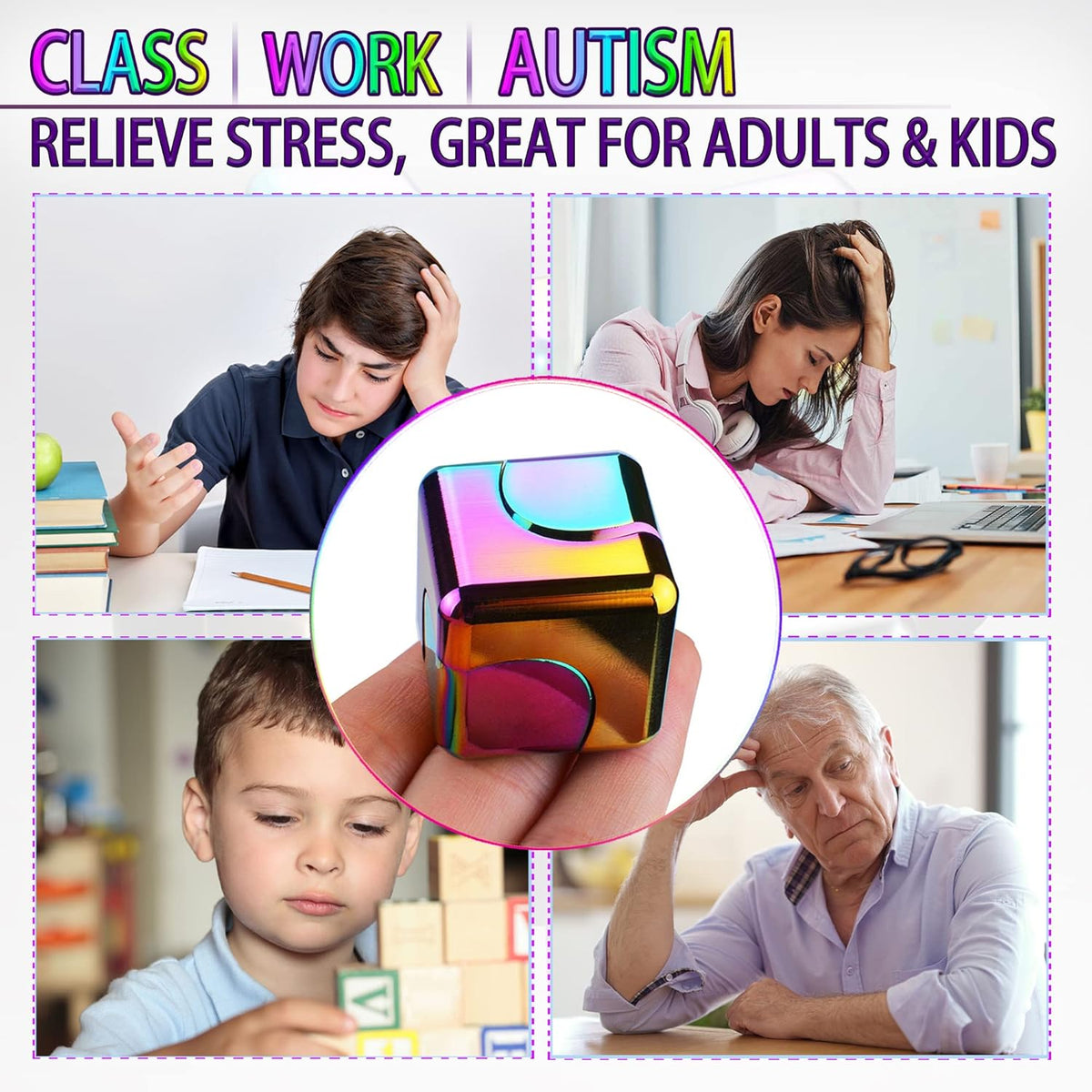 🔥LAST DAY 50% OFF✨Fidget Spinner Cube Stress Relief Toy