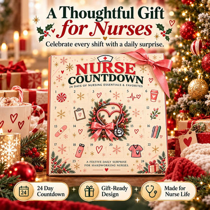 ❤️ CareHero™ 24-Day Advent Calendar – Heartfelt Holiday Countdown Gift for Nurses