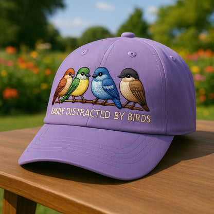 🔥Last Day 49% OFF - 🐦Easily Distracted by Birds Embroidered Hat