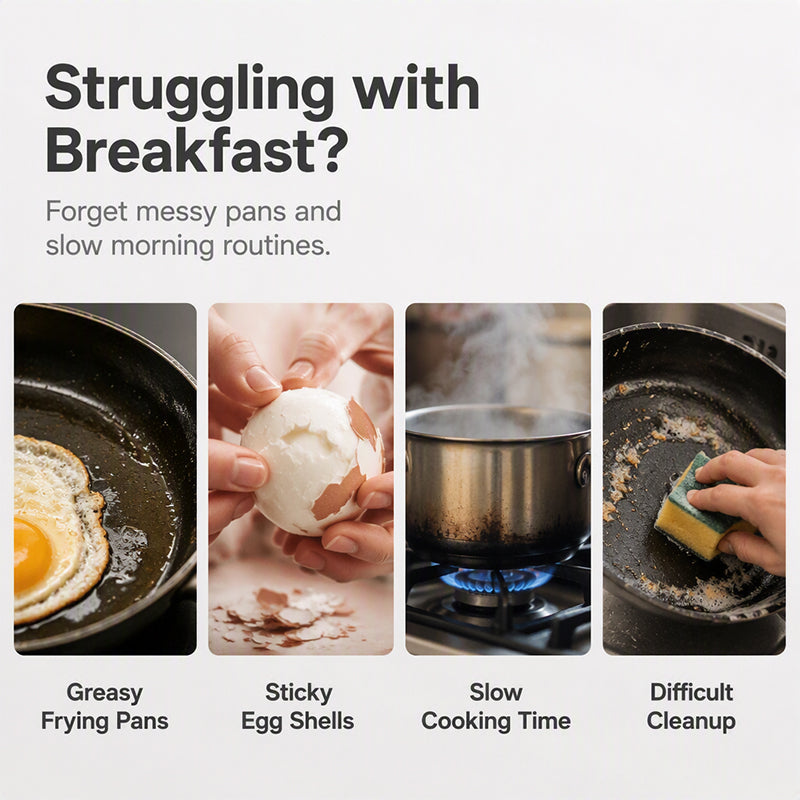 🥚✨! Dual Cavity Microwave Egg Poacher – Quick oil‑free cooking, food‑grade PP & versatile. Perfect for busy mornings – healthy breakfast in minutes! ⚡🍳