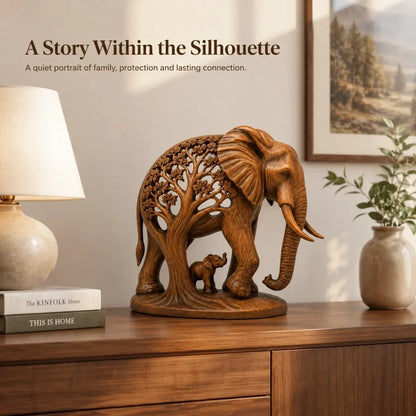 Elephant Family Tree Sculpture