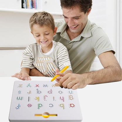 🔥LAST DAY 49% OFF - 2-in-1 Double Sided Magnetic Alphabet Edition