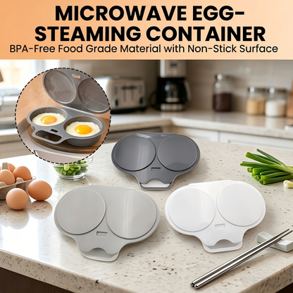 2-Egg Microwave Egg Poacher with Lid