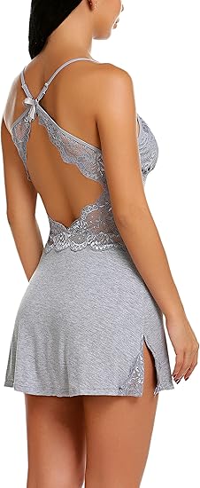 🔥Last Day 50% OFF - Lace Chemise Sleepwear Nightgown Bodysuit Lingerie👗