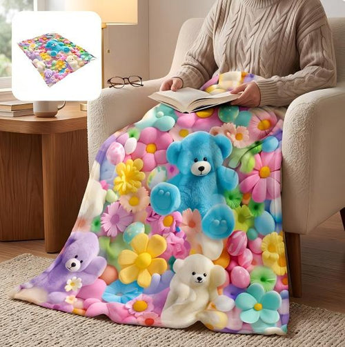 Cute Plush 3D Throw Blanket
