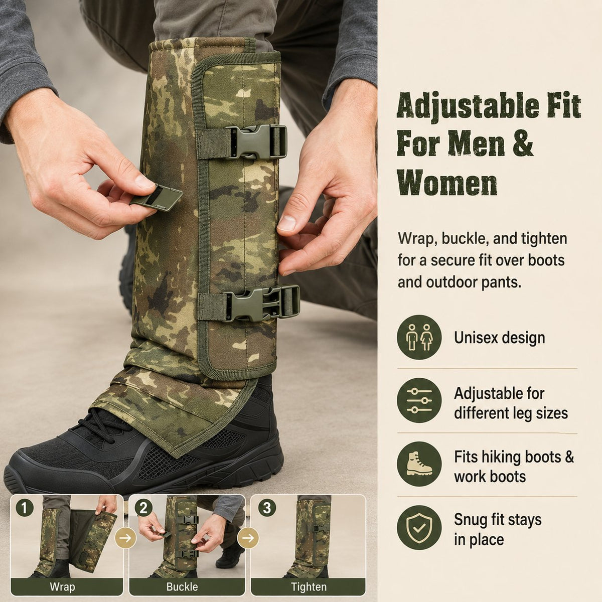 🔥Snake-Resistant Outdoor Leg Gaiters🐍