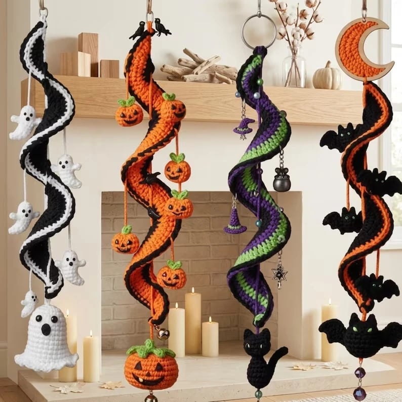 🔥Last Day 49% OFF - 🎃 🪡Enchanted Halloween Crochet Spiral DIY Kit🧵