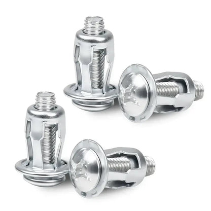 30Pcs/90Pcs Heavy-Duty Carbon Steel Button Rivet Locking Nuts Set