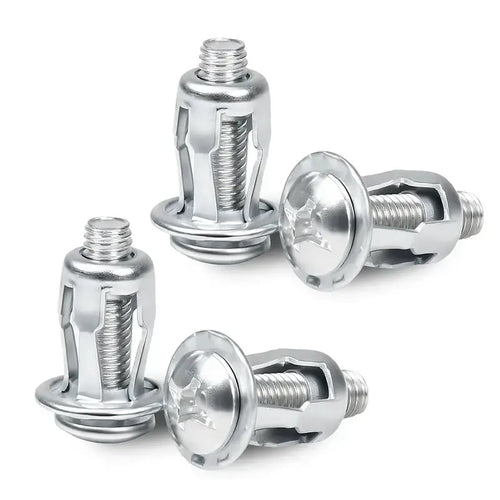 30Pcs/90Pcs Heavy-Duty Carbon Steel Button Rivet Locking Nuts Set