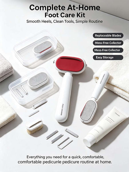 Dual‐Sided Foot Callus Remover, Replaceable Stainless Steel Blade Foot Scraper 🦶