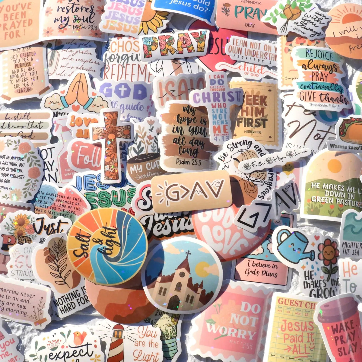 ✝️ Faith That Sticks ✝️ 300 PCS Inspirational Christian Bible Verse Stickers