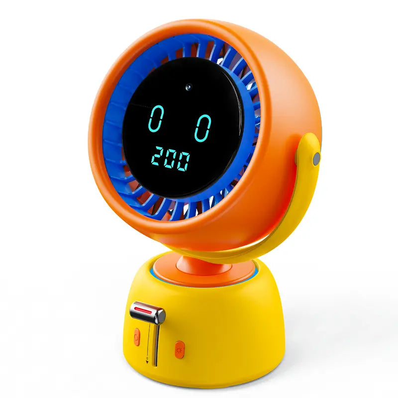🤖 AI Human Tracking Smart Fan🎛️ Stepless Sliding Adjustment for Any Wind Speed