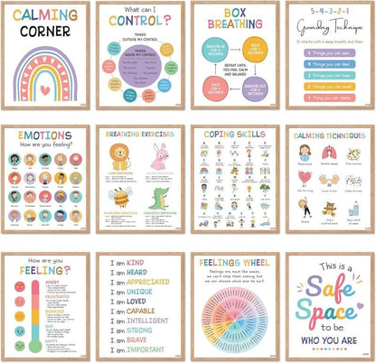 🔥Last Day 49% OFF❤️12 Pcs Calming Corner Posters