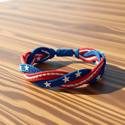 🔥Last Day: 😍USA Pride Woven Bracelet