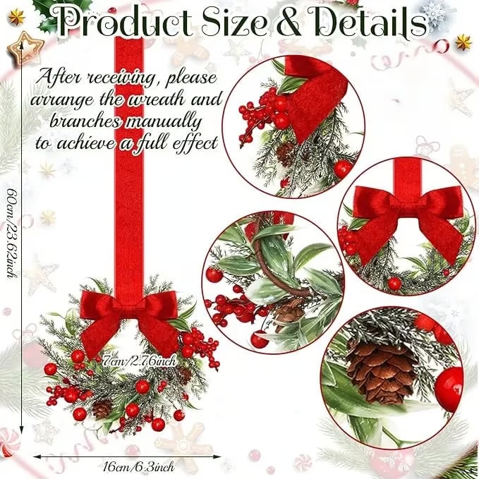 🔥Early Christmas Sale🎄Christmas Mini Wreaths✨