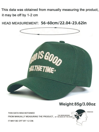 ✝️GOD IS GOOD ALL THE TIME Embroidered Trucker Hat