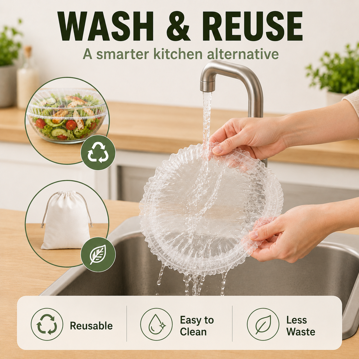 🔥Hot sale-100PCS Disposable Stretch Food Covers for Bowls & Plates🥡