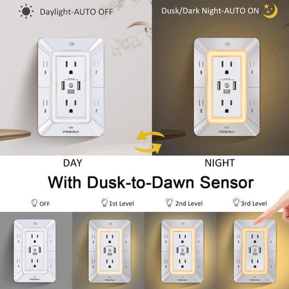 ✨LAST DAY ONLY 50% OFF🔥 Multi Plug Outlet Surge Protector