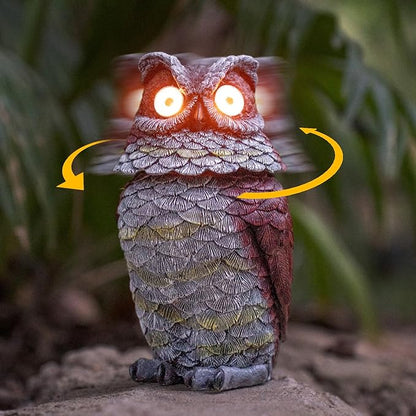 🔥Last 4 hours Sale: Save $30 -🦉Red Solar Owl with Flashing Eyes