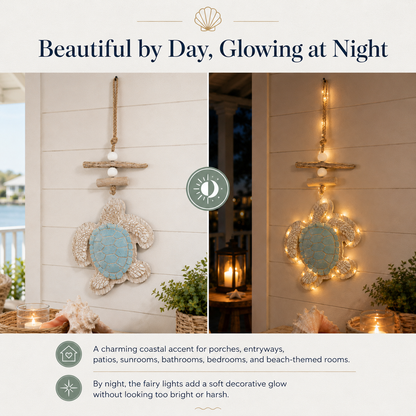Last Day 49% OFF🔥Glowing Coastal Sea Turtle Wall Art