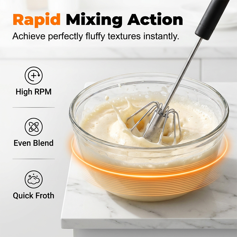 🥚! 🔥 Stainless Steel Semi-Automatic Hand Egg Beater – Fast & durable – Perfect for eggs, batter or cream – smooth whisking without effort 🍳