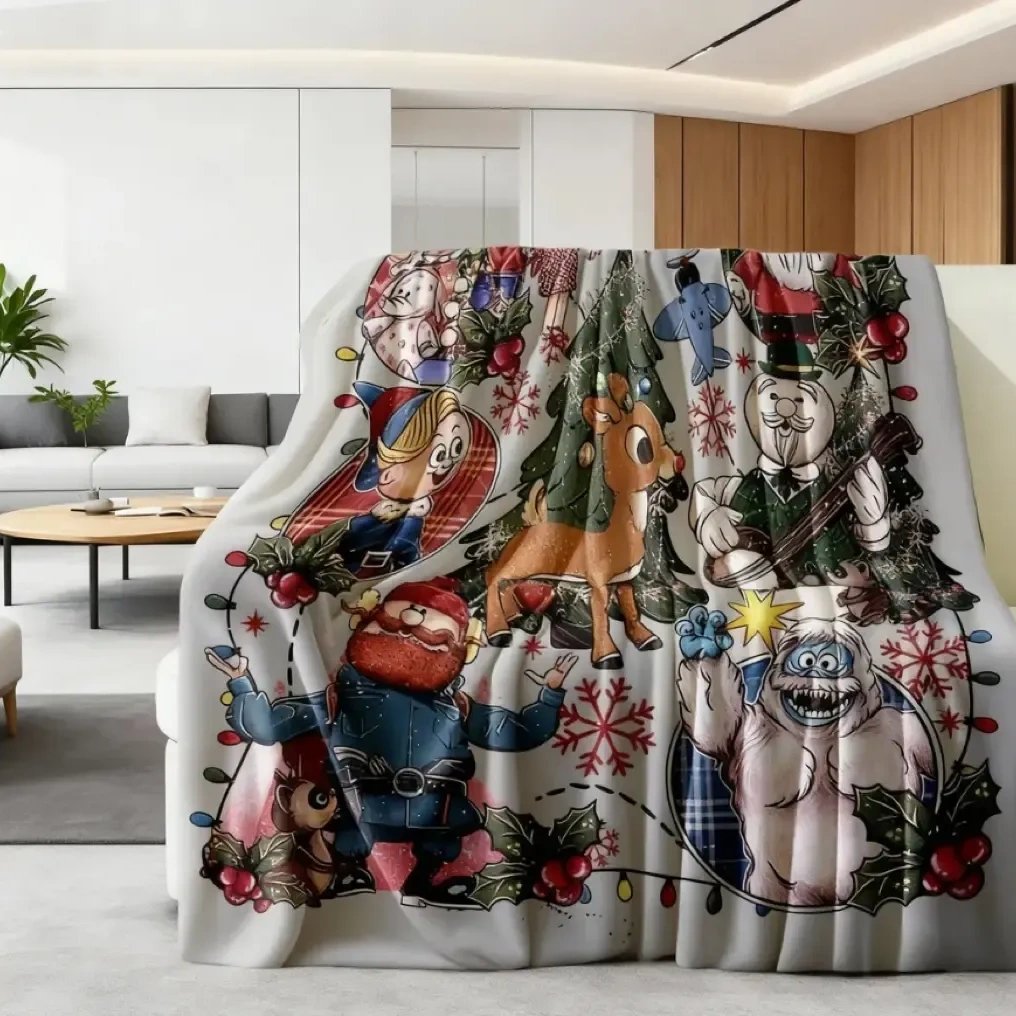 2026 Hot Sale🎄 Rudolph the Red-Nosed Reindeer Christmas Blanket