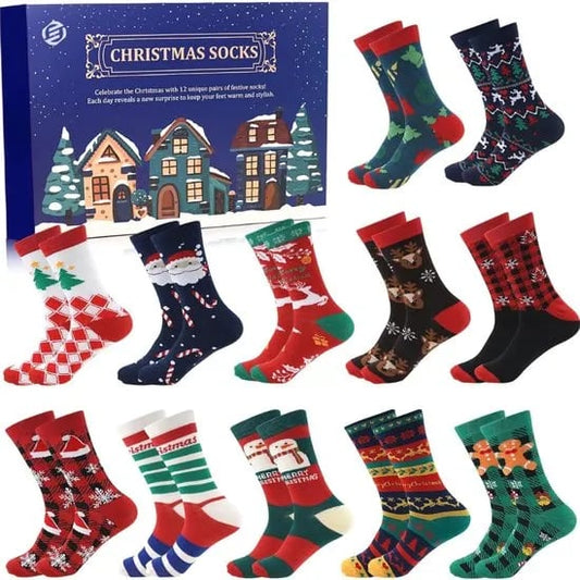 🔥LAST DAY SALE 49% OFF🎁2024 Christmas Warm Socks Advent Calendar