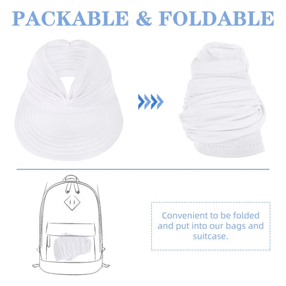 UPF 50+ Sun Visor Ponytail Hat
