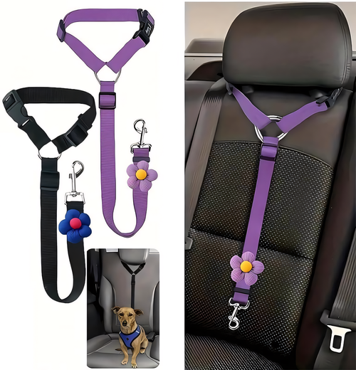 🔥 🔥2-Pack Dog Travel Safety Belts