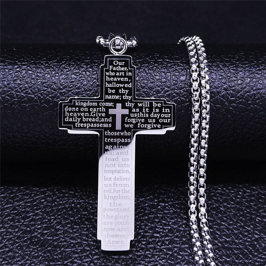 🔥LAST 4 HOURS 57% OFF - ✝️Christian Bible Cross Pendant Necklace