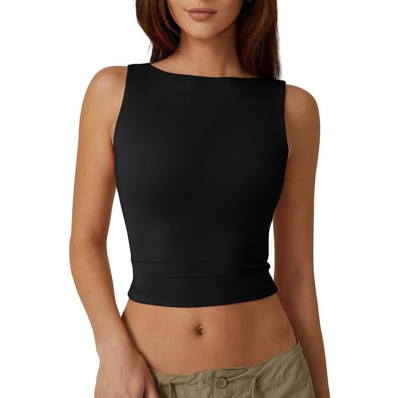 ⏰LAST DAY 50% OFF🔥Women's Sexy Open Back Sleeveless Crop Tank