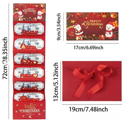Foldable 6-Slot Christmas Red Envelope
