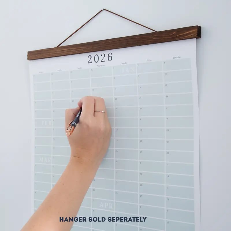 🗓️🏡 2026 Wall Calendar – Cozy Pecan Print Design