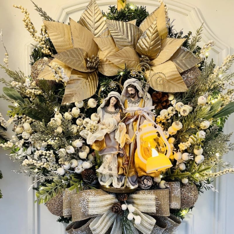 🔥LAST DAY 50% - Holy Family Wreath Decorations