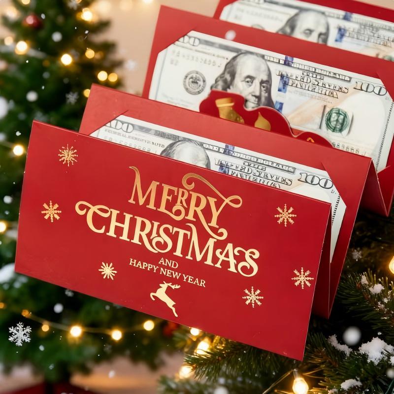 Foldable 6-Slot Christmas Red Envelope