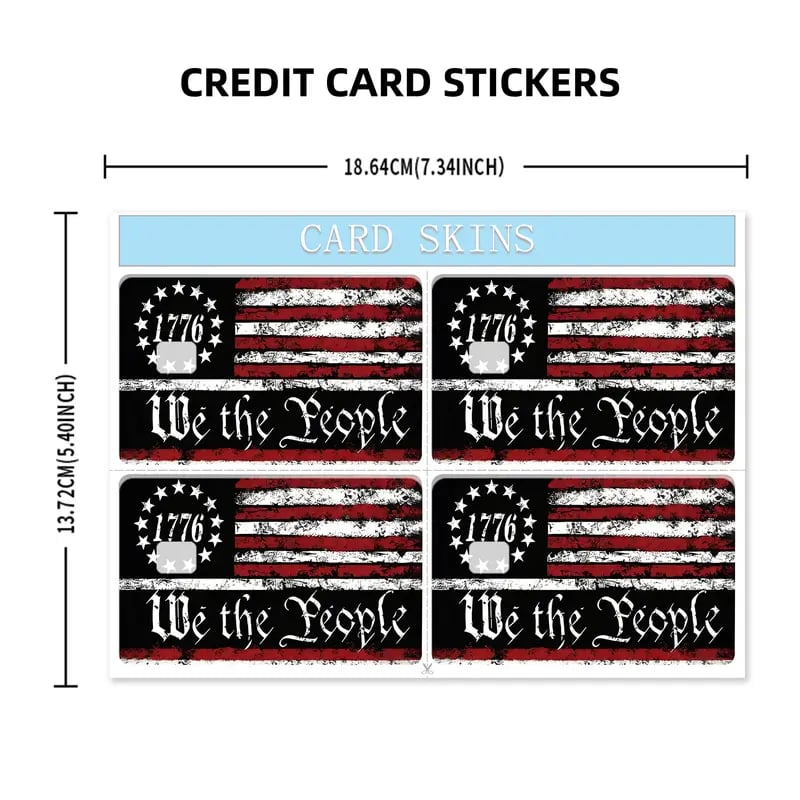 🗽1776 "We the People" Credit Card Skin
