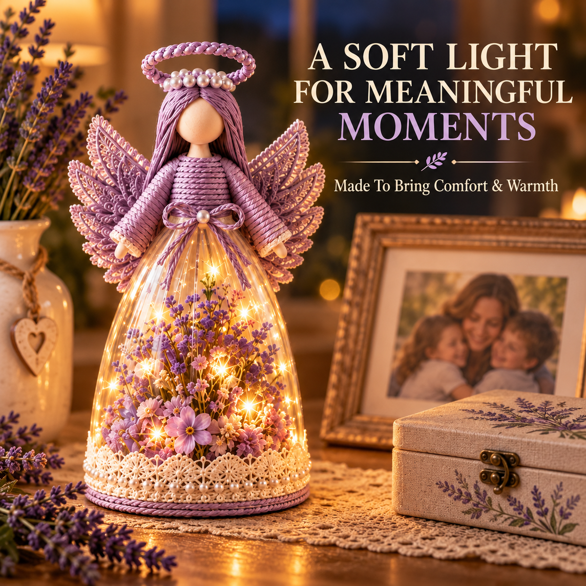 🎁Lighted Floral Angel Figurine