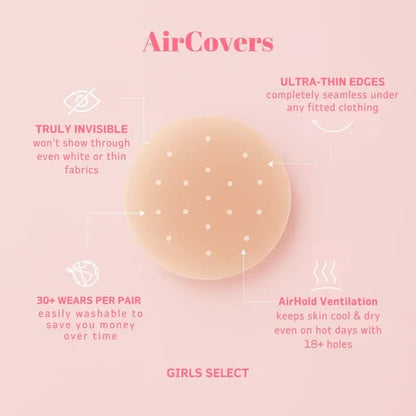 Go Braless! Seamless Nipple Covers(Latex-free and 100% Medical Silicone)