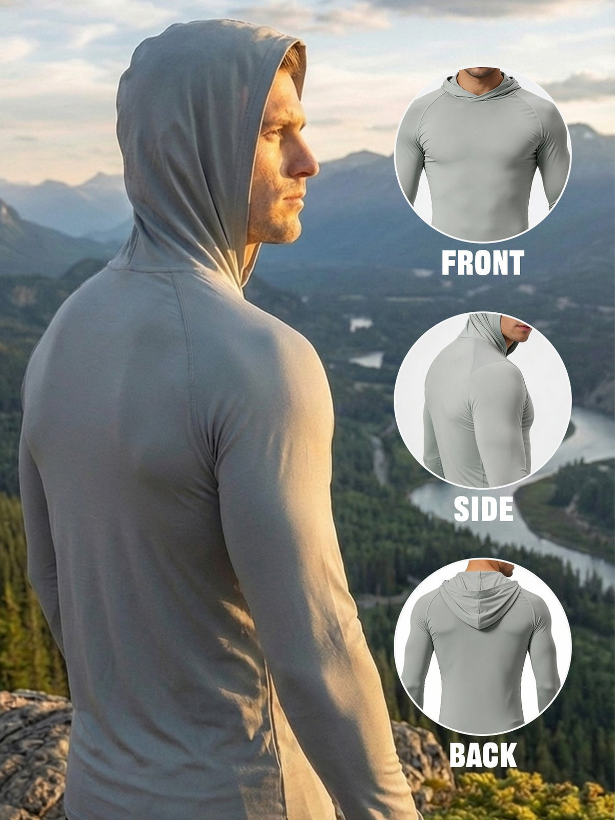 ⚡Hot Sales 49% OFF🔥Men's Athletic Hooded Long Sleeves