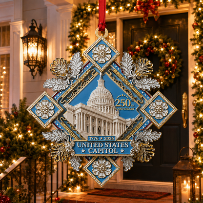 ✨LAST DAY 50% OFF🔥250th Anniversary Commemorative Ornament – UNITED STATESCAPITOL
