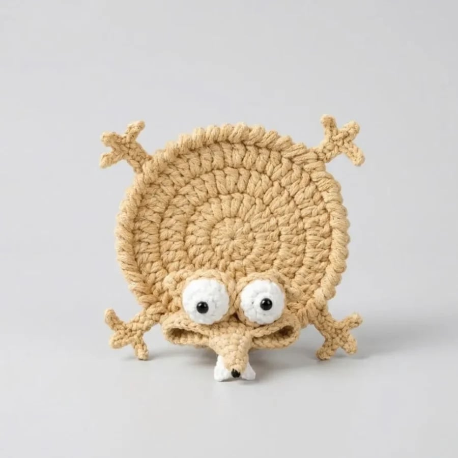 🔥Last Day 49% OFF - ✨Funny Crochet Squirrel Coasters