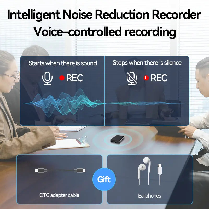 🌟Mini Magnetic Voice Recorder One-Touch Recording